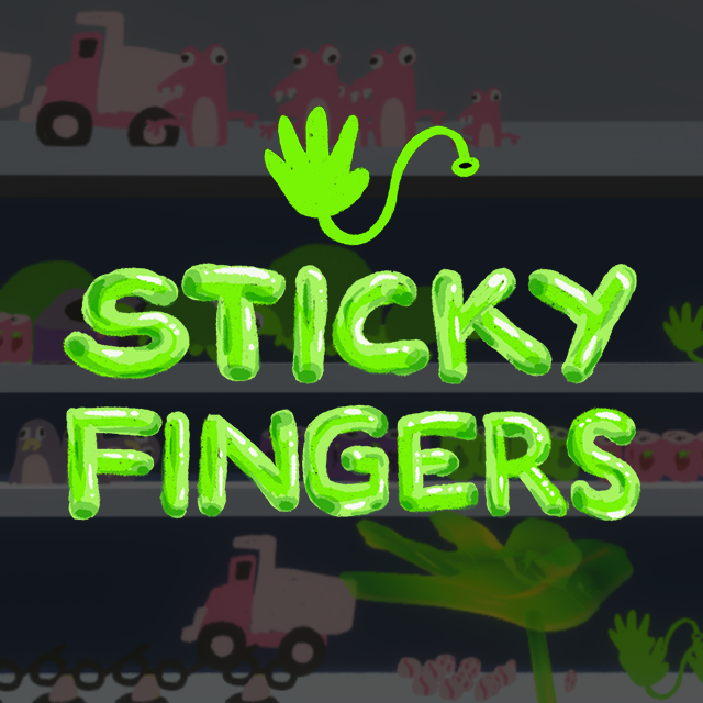 Sticky Fingers thumbnail with a sticky hand toy